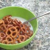 Why I Let My Son Eat Pretzels with Milk This Morning