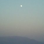 The Moon Outside my Hotel Window